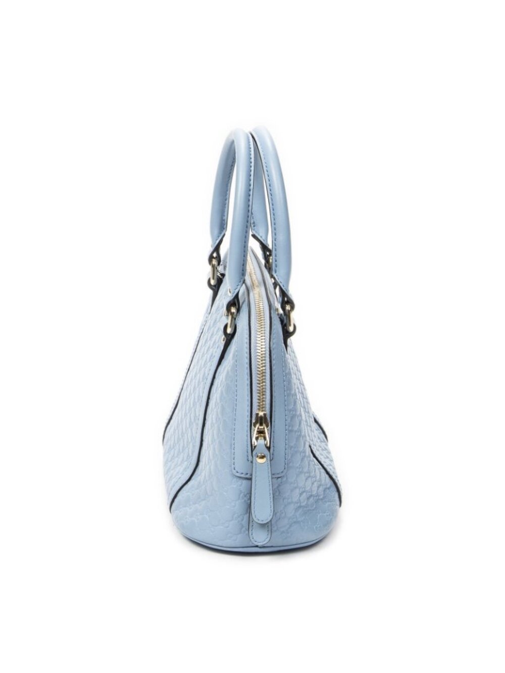 Gucci Mini Dome Tote Blue Guccissima - Picture 4 of 10